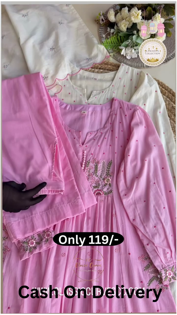 Women Floral Embroidered Regular Thread Work Pure Cotton Kurta with Palazzos & With Dupatta - image 6