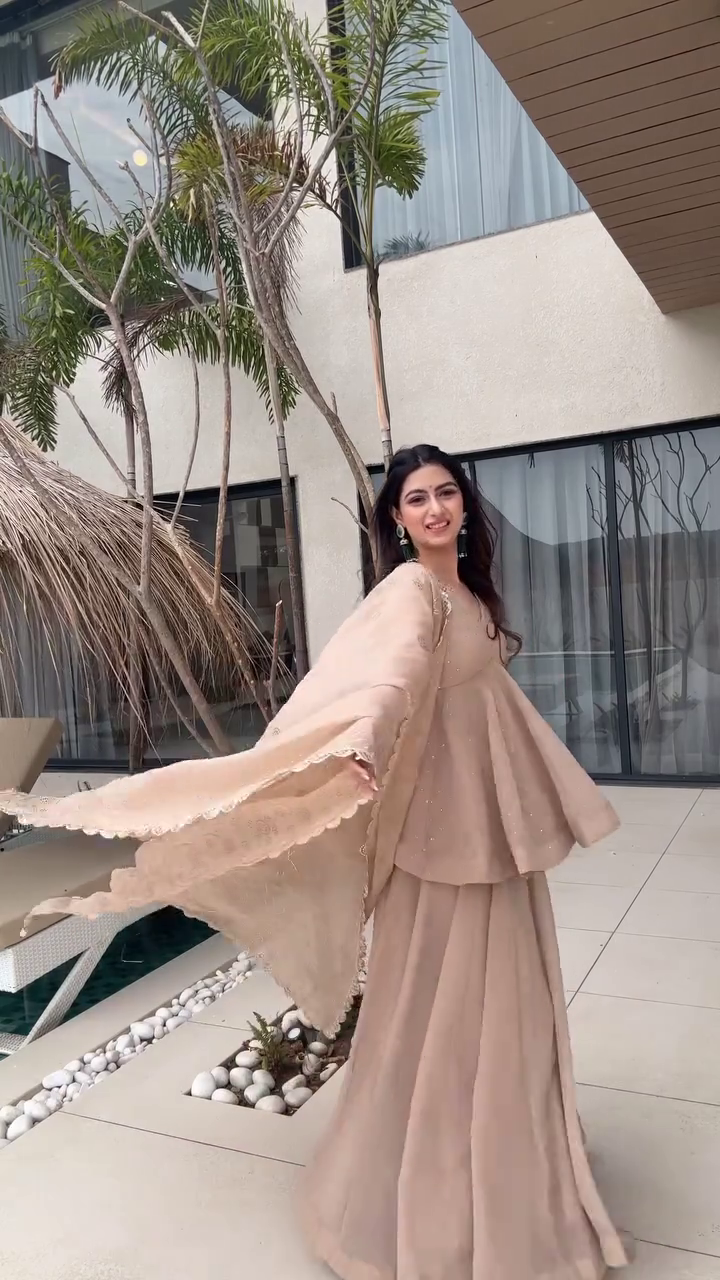 Ethnic Peplum Suit Set with Elegant Dupatta - image 2