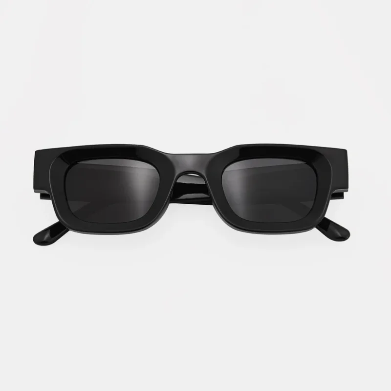 Superior V1 Black Square Sunglasses - image 2