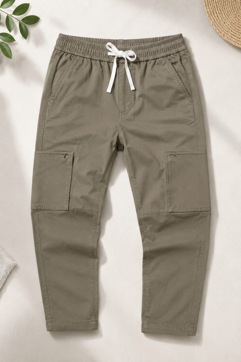 Men’s Charcoal Gray Cargo Joggers – Urban Streetwear Pants